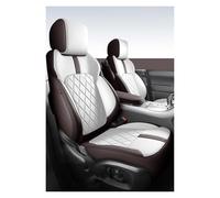 Fundas Asiento Coche Para F10 G30 E46 E39 E91 Touring F11 X3 F25 X5 G20 F44 E60 E90 Accesorios Interiores Cuero Automóviles Funda Asiento Coche(5Pcs-White Coffee)