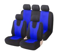 Fundas asiento coche Para Tesla Para Model-3 Para Model-S Para Model-X Cojín De Asiento Silla Coche Tela Funda Transpirable Alfombrilla Protectora Juego Fundas(9Pcs-Blue)