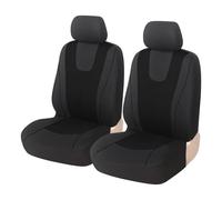 Fundas asiento coche Per Citroen C2 C3 C4 Per Cactus C5 C4 Per Picasso C6 DS3 DS4 DS5 Set Fodere Sedili In Tessuto Auto Protezione Cuscino Juego Fundas(2Seats-Black)
