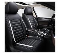 Fundas Asiento Coche Universales para Mitsubishi Carisma 2000-2024 2025 2026, D, Nueva Piel Resistente Al Desgaste, Impermeable,Confort,Exquisita(Black White)
