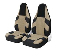 Fundas Asiento De Coche 2 Fundas Universales para Asientos Delanteros Deportivos De Coche Aptas para La Mayoría De Los Coches Fundas Asientos Coche(2PCS Beige)