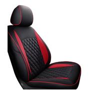 Fundas Asiento Fundas Antideslizantes Para Asiento De Coche, Personalizados Cuero Para F30 2013-2017 2018 2019, 1 Uds(Negro rojo,Standard)