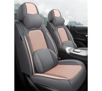 Fundas Asiento Fundas De Asiento De Cuero PU Transpirables A La Moda, Accesorios De Decoración Interior Para Ssangyong Para Rexton(Pink,Luxury)