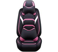 Fundas Asiento Fundas Juego Completo De Fundas Asiento Coche Para Ford Para Ranger Para Focus 2 Mk1 Para Edge Para Escape Para C Max Para Smax Ka Para Explorer Para Fiesta(Black pink,Deluxe)