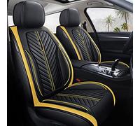 Fundas Asiento Fundas Para Mercedes GLA GLC GLE GLK GLS CLK SLC SL ML-Class GL-Class V Class G Para Viano 5D Fundas De Asiento Coche(Black yellow,Standard)
