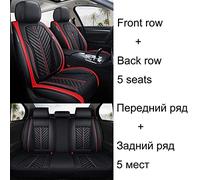 Fundas Asiento Fundas Para Mercedes GLA GLC GLE GLK GLS CLK SLC SL ML-Class GL-Class V Class G Para Viano 5D Fundas De Asiento Coche(Negro rojo,Standard)