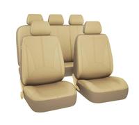 Fundas Asiento para Alfa Romeo 147 937 (5-Door, 3-Door, GTA, JTD, TS) - Cómodas Transpirables de Tela Lavable para 5 Asientos Delanteros y Traseros - Beige