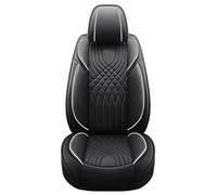 Fundas Asiento para BMW para Serie 3 E46 E90 E93 F30 F31 F34 F35 G20 G21 G28 Funda Asiento Coche Cobertura Total Cuero PU Funda Coche Asientos(Black White 1 PCS)