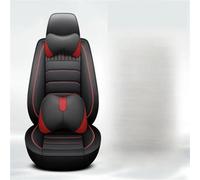 Fundas Asiento para Lincoln MKZ MKC MKX MKT Navigator Aviator Funda Asiento Coche Cobertura Total 3D para Todos Los Modelos Funda Coche Asientos(Black Red Pillow)