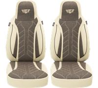 Fundas asientos bremer fundas asientos autocaravana 2 piezas para ducato / jumper / boxer beige/marrón