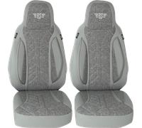 Fundas asientos bremer fundas asientos autocaravana 2 piezas para ducato / jumper / boxer gris