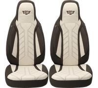 Fundas asientos bremer fundas asientos autocaravana 2 piezas para ducato / jumper / boxer marrón/beige