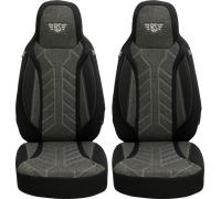 Fundas asientos bremer fundas asientos autocaravana 2 piezas para ducato / jumper / boxer negro/antracita