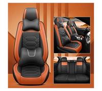 Fundas Asientos Coche 1 Juego De Fundas Para Asientos Coche 5D Para Dodge Para Durango Para Avenger Para Magnum Para Grand Para Caravan Accesorios Interiores Interior Decoracion(Black orange LUXUry)