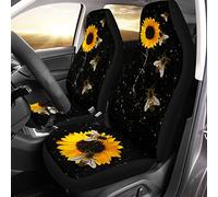 Fundas Asientos Coche Bee Sunflower You Are My Sunshine Cubierta De Asiento De Coche Universal Protector De Asiento Decoración Funda Asientos Coches para Camión Vehículo SUV 52X138 CM