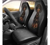 Fundas Asientos Coche Black & Tan Dachshund Fundas Delanteros Coches Universal Funda Asientos Coches Resistente Cubierta De Asiento De Coche para Furgonetas SUV Camión 52X138 CM