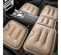 Fundas Asientos Coche Compatible con Daihatsu Copen 2002(Khaki,Complete 3piece Set)