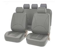 Fundas Asientos Coche Cuero para To-yota Hilux (AN120/AN130) 8.Gen 2015-2023+, Cubreasientos Transpirable Delanteros Traseros Impermeable Interior Accesorios,I/Grey