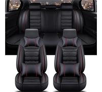 Fundas Asientos Coche Funda Universal Asientos Coche Para Volvo XC60 XC90 XC40 XC70 S60L C30 S80 S90 V50 V60 Accesorios Interiores Automóviles Protector Asiento Delantero(Black Red 5+cushion)