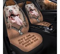 Fundas Asientos Coche Funny Get In Sit Shut Up Hold On Cubierta De Asiento De Coche Universal Fundas Delanteros Coches Duraderas Protector De Asiento para Camión SUV Furgonetas 52X138 CM