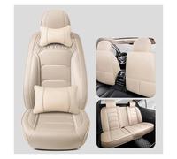 Fundas Asientos Coche Juego Completo De Fundas Cuero Impermeables Para Asientos Coche Para Lexus CT200h GS IS250 ES300h NX300h UX, Accesorios Interiores Interior Decoracion(Deluxe Beige)