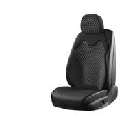 Fundas Asientos Coche Juego Trasero Cool Split Asiento Individual | Cojín asiento coche seda hielo funda transpirable absorción sudor Universal(Black)
