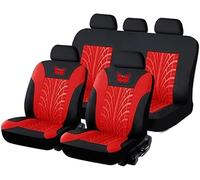 Fundas Asientos Coche para Alfa Romeo Spider/GTV (Type 916) 1994-2006, Protector de Asiento de Coche de 5 Plazas Cómodo Transpirable Interior Accesorios,B-Red