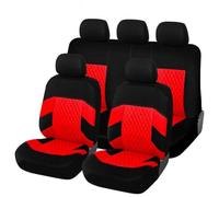 Fundas Asientos Coche para Audi Q3 F3 2012-2026,Transpirable Antideslizante Cubreasientos De Tela Protectores, Accesorios Coches Interior,E/Red-5Seat