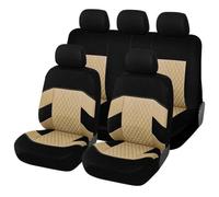 Fundas Asientos Coche para Audi Q3 F3 2012-2026,Transpirable Antideslizante Cubreasientos De Tela Protectores, Accesorios Coches Interior,B/Beige-5Seat