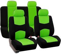 Fundas Asientos Coche para BMW 5 Series F11 G30 G31 E39 E61 5 Gran Turismo, Protector de Asiento de Coche de 5 Plazas Cómodo Transpirable Interior Accesorios,C-Green