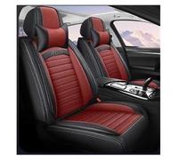 Fundas Asientos Coche Para Chevy Para Captiva Para Sonic Para Sail | Para Trax para Aveo para Camaro para Equinox para Cruze cubierta asiento coche cuero(Negro rojo,LUXUry)