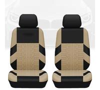 Fundas Asientos Coche para Dacia Duster Jogger Logan Logan Stepway Sandero Sandero Stepway, Cómodo Protector Cubreasientos Fundas de Asiento Interior Accesorios, Poliéster,2 Seats-Beige
