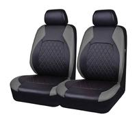 Fundas Asientos Coche para Dodge Journey SUV 2008-2020, Cuero PU Delantero Funda Asiento Impermeable Juegos Cubreasientos Protectors Accesorios,B/Grey
