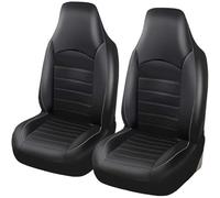 Fundas Asientos Coche Para Focus Active/Focus ST-Line/Focus Vignale/Focus Titanium/Focus ST 2018-2023,Fundas Asiento Delantero Cuero PU Funda Asiento Cubo Alto Automóvil Interior Automóvil (2PCS)