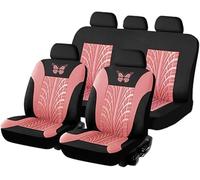 Fundas Asientos Coche para Ford Focus St Mk4 Focus Mk2 S Focus MK2 MK3 MK4 Focus MK3 Sport, Protector de Asiento de Coche de 5 Plazas Cómodo Transpirable Interior Accesorios,D-Pink