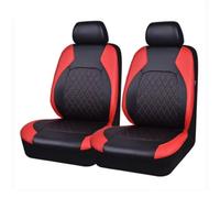 Fundas Asientos Coche Para Genesis G70 G80 G90 Coupe Conjunto De Funda Asiento Delantero/trasero Coche Fundas Protectoras Asiento Cuero PU(C 2Seats-red)