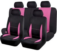 Fundas Asientos Coche para Hyundai Santa Fe HEV 2021 2022 2023 2024 2025, Protector de Asiento de Coche de 5 Plazas Cómodo Transpirable Interior Accesorios,C-Pink