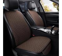 Fundas Asientos Coche para Infiniti M25 M25L 2007-2025, Universal Lino Juego Cubreasientos Cómodo, Delanteros Traseros Transpirables Antideslizantes Accesorios, E/Brown