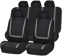 Fundas Asientos Coche para Kia Sorento 2003 2004 2005 2006 2007 2008 2009, Protector de Asiento de Coche de 5 Plazas Cómodo Transpirable Interior Accesorios,E-Grey