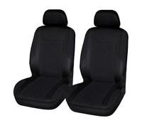 Fundas Asientos Coche Para La Mayoría Autos Camionetas SUV Furgonetas Protectores Delanteros Par Fundas Para Asientos Coche Poliéster Universal(Black 2 pieces)