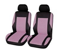 Fundas Asientos Coche Para La Mayoría Autos Camionetas SUV Furgonetas Protectores Delanteros Par Fundas Para Asientos Coche Poliéster Universal(Pink 2 pieces)