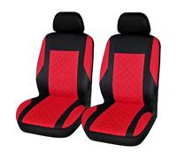Fundas Asientos Coche Para La Mayoría Autos Camionetas SUV Furgonetas Protectores Delanteros Par Fundas Para Asientos Coche Poliéster Universal(Red 2 pieces)