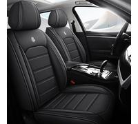 Fundas Asientos Coche para Mercedes Benz M-Klasse Ml 250 W166 | Cuero PU, Impermeable, Universales Antideslizante Transpirable, Cómodo, Resistente Al Desgaste(Black)