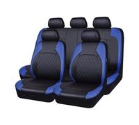 Fundas Asientos Coche para Nissan Navara D22 Navara D40 Navara Np300, Cuero Delanteros y Traseros Juegos de Funda de Asiento Universales Cubreasientos Protectores,D/Blue