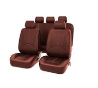 Fundas Asientos Coche para Nissan para Leaf para X Trail T30 para Navara D40 para Almera N16 para Primera P12 para Terrano para Teana J32 Fundas Asientos(5 Seat Brown)