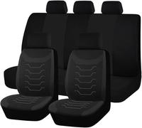 Fundas Asientos Coche para Nissan X Trail I T30 2001 2002 2003 2004 2005 2006 2007, Delanteros Traseros Juegos de Cubreasientos Transpirable Fundas Asientos Tela Accesorios,Black
