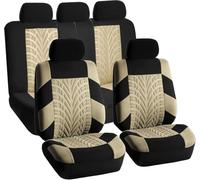 Fundas Asientos Coche,para Porsche Cayenne E-Hybrid 2018-2022 2023 2024 202 Delanteros y Traseros Compatibles con Airbags Laterales,Juego Completo de Fundas Protectoras,Beige