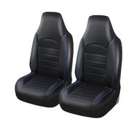 Fundas Asientos Coche para Ranger para XLT 2001 Fundas Asiento Delantero Cuero PU Funda Asiento Coche Cubo Alto Interior Automóvil(Blue-2PCS)