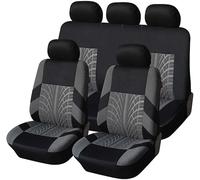 Fundas Asientos Coche para Subaru R1 2005-2011, Protector de Asiento de Coche de 5 Plazas Cómodo Transpirable Interior Accesorios,D-Grey