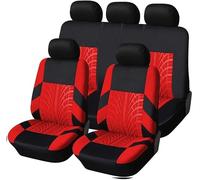 Fundas Asientos Coche para Subaru R1 2005-2011, Protector de Asiento de Coche de 5 Plazas Cómodo Transpirable Interior Accesorios,A-Red